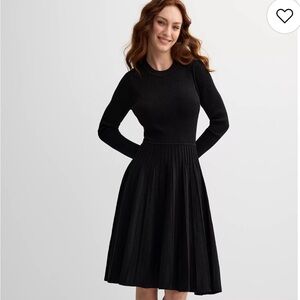 Draper James sparkle Elegant Black Knit long sleeve Dress size XXL